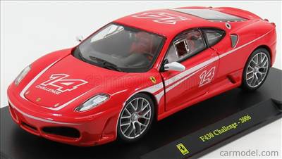 FERRARI F430 CHALLENGE N 14 2006 - CON VETRINA - WITH SHOWCASE RED