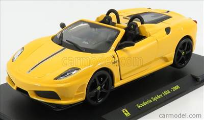 FERRARI F430 SCUDERIA SPIDER 16M 2008 - CON VETRINA - WITH SHOWCASE YELLOW