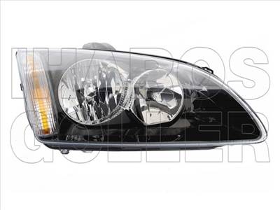 Ford Focus 2004-2007 - Fényszóró H7/H1 jobb (fekete házas) TYC