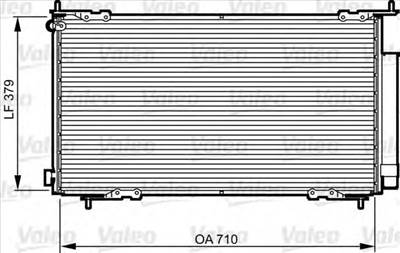 VALEO 814225 - klíma kondenzátor HONDA