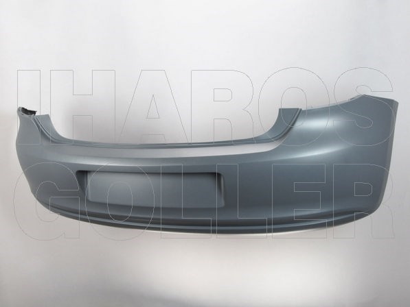 VW Polo 2009-2014 - Hátsó lökhárító alap. (17 cm-es kipufogó lyukkal) 1. kép