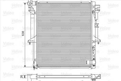 VALEO 701585 - Vízhűtő (Hűtőradiátor) MITSUBISHI