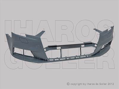 Audi A3 2016-2020 3ajtós - Első lökh. alap., 4 szenz./PDC jel., vonószembor.