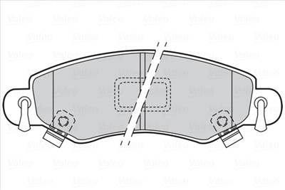VALEO 301453 - fékbetét OPEL SUBARU SUZUKI VAUXHALL