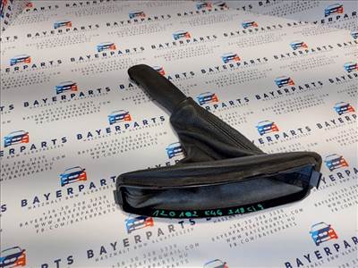 BMW E46 fekete bőr kézifék szoknya zsák markolat