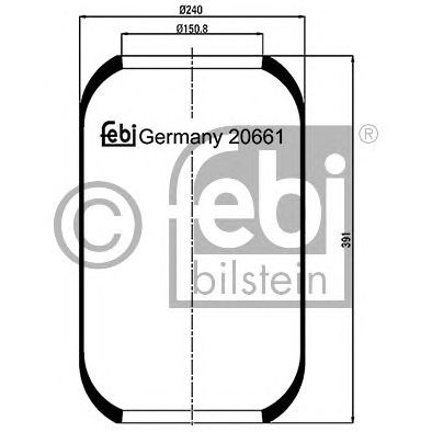 FEBI BILSTEIN 20661 - Légrugó rugótömb NEOPLAN SETRA VOLVO 1. kép