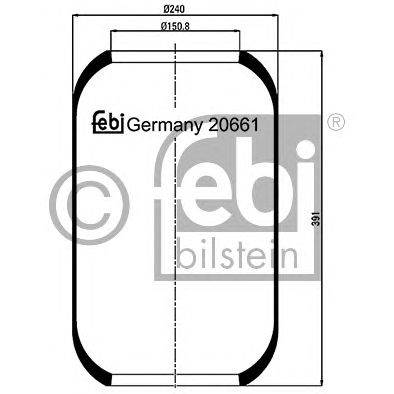 FEBI BILSTEIN 20661 - Légrugó rugótömb NEOPLAN SETRA VOLVO