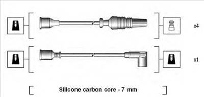 MAGNETI MARELLI 941135020696 - gyújtókábel szett CITROËN PEUGEOT