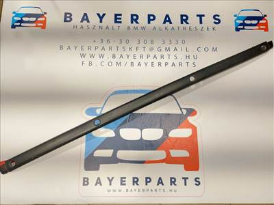 BMW E46 facelift sedan fekete hátsó lökhárító díszléc - PDC-s