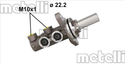 METELLI 05-1165 - főfékhenger TOYOTA