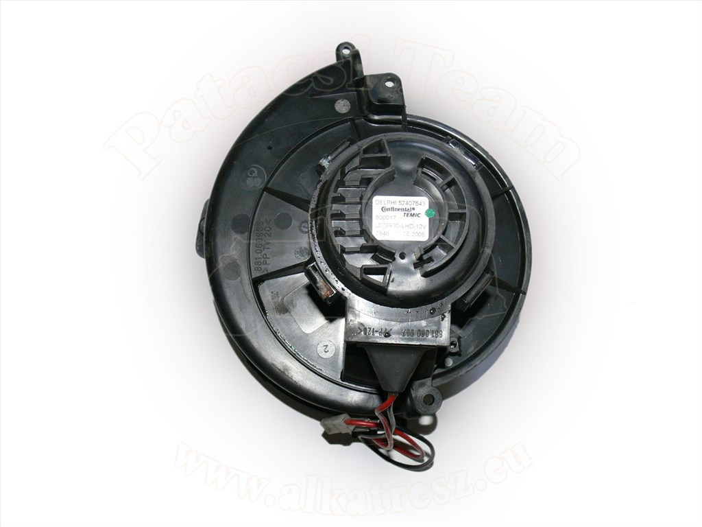 Opel Astra H 2003-2012 - ventilátor motor, ház alsórésszel, DELPHI 1. kép