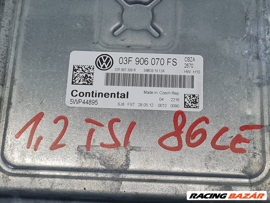 Volkswagen Golf VI motorvezérlő 03f906070fs 2. kép