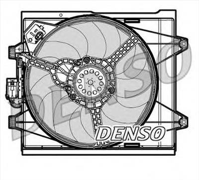 DENSO DER09048 - hűtőventillátor FIAT