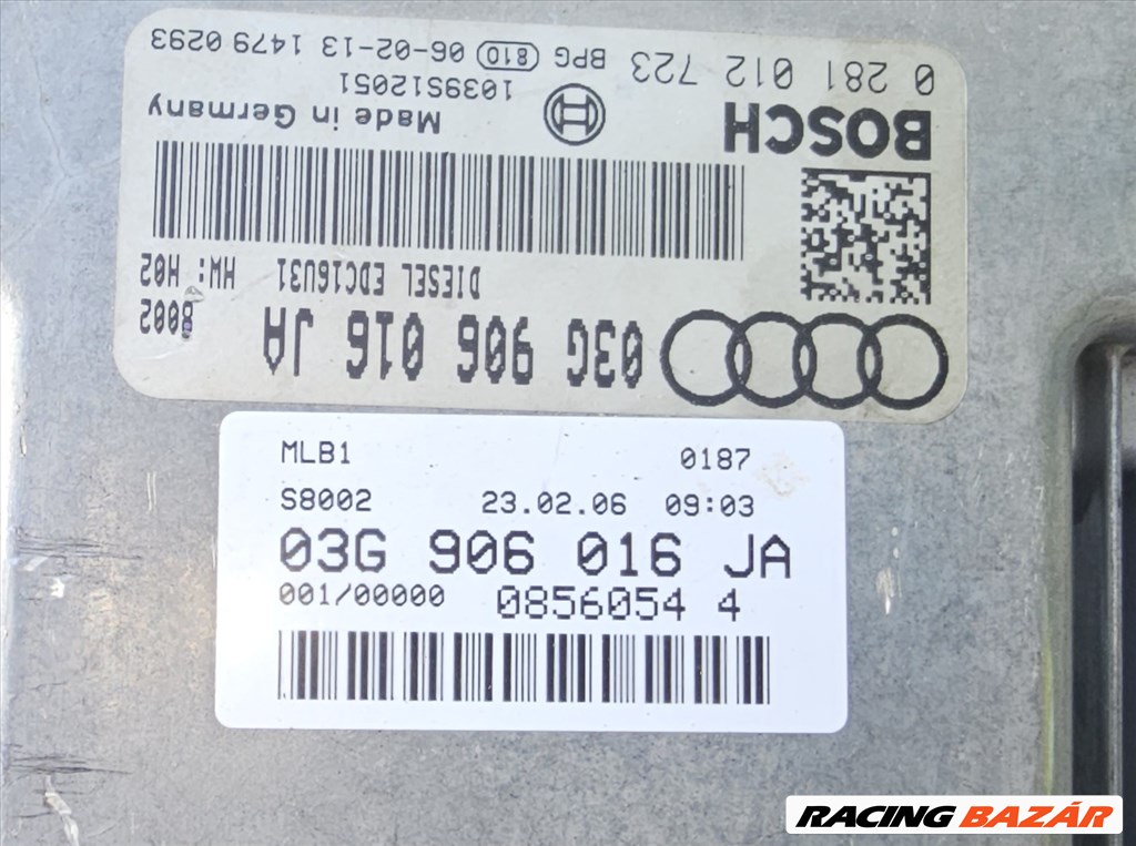 Audi A4 (B6/B7) Motorvezérlő komputer elektronika  2. kép