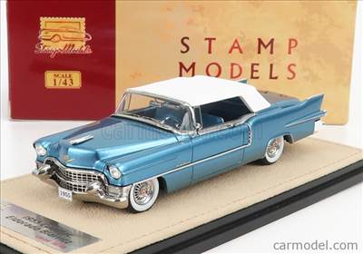 CADILLAC ELDORADO BIARRITZ 1955 CLOSED TOP BAHAMA BLUE MET