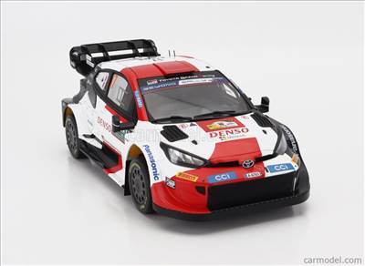 TOYOTA YARIS GR HYBRID RALLY1 TEAM TOYOTA GAZOO RACING WRT N 17 WINNER RALLY SAFARI 2023 SEBASTIAN OGIER - VINCENT LANDAIS WHITE RED BLACK