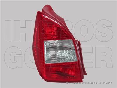 Citroen C2 2003-2008 - Hátsó lámpa üres bal 05.10-től (piros/fehér)