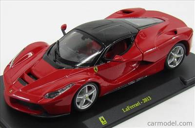 FERRARI LAFERRARI 2013 - CON VETRINA - WITH SHOWCASE RED BLACK