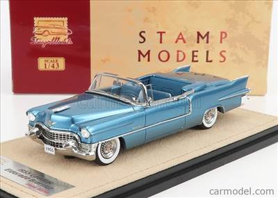 CADILLAC ELDORADO BIARRITZ 1955 OPEN TOP BAHAMA BLUE MET