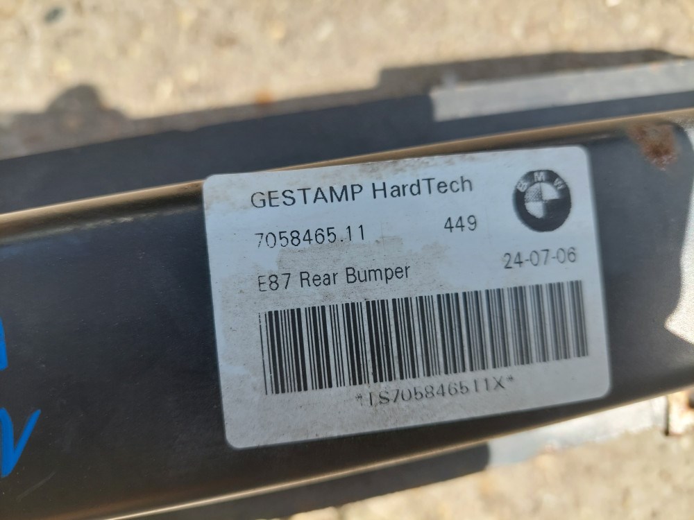 BMW E81 E87 benzines hátsó lökhárító merevítõ vas 2. kép