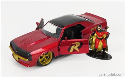 CHEVROLET CAMARO COUPE WITH ROBIN FIGURE 1969 RED