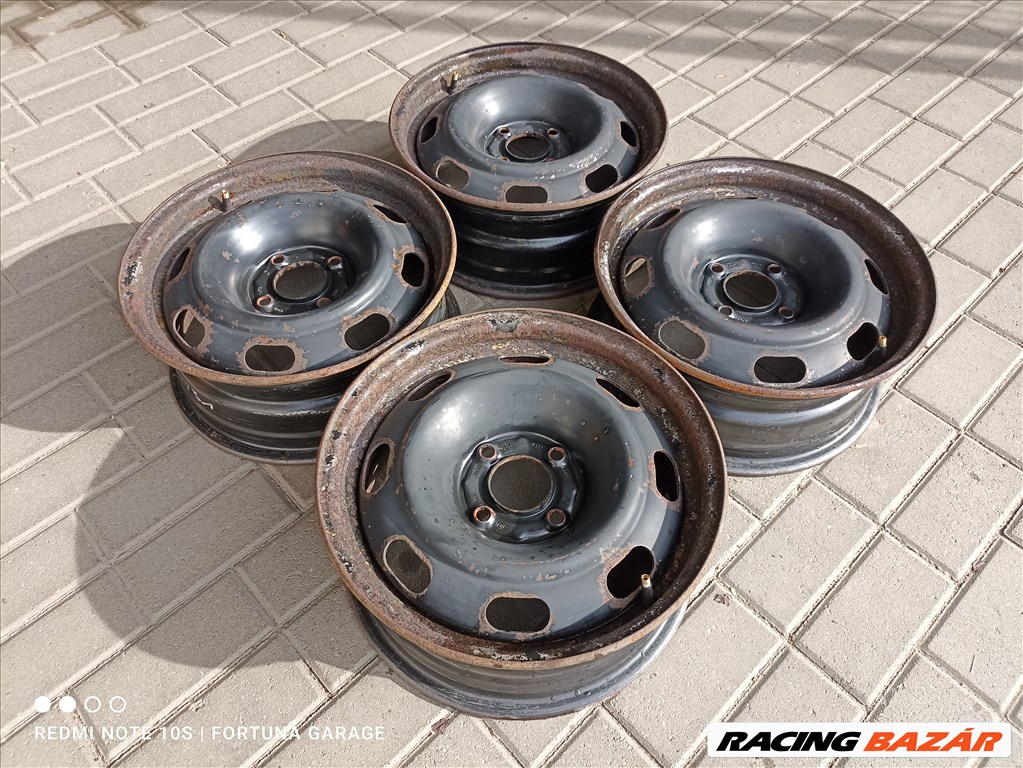 4x108 15" Citroen / Peugeot használt gyári lemezfelni garnitúra (R020) 2. kép