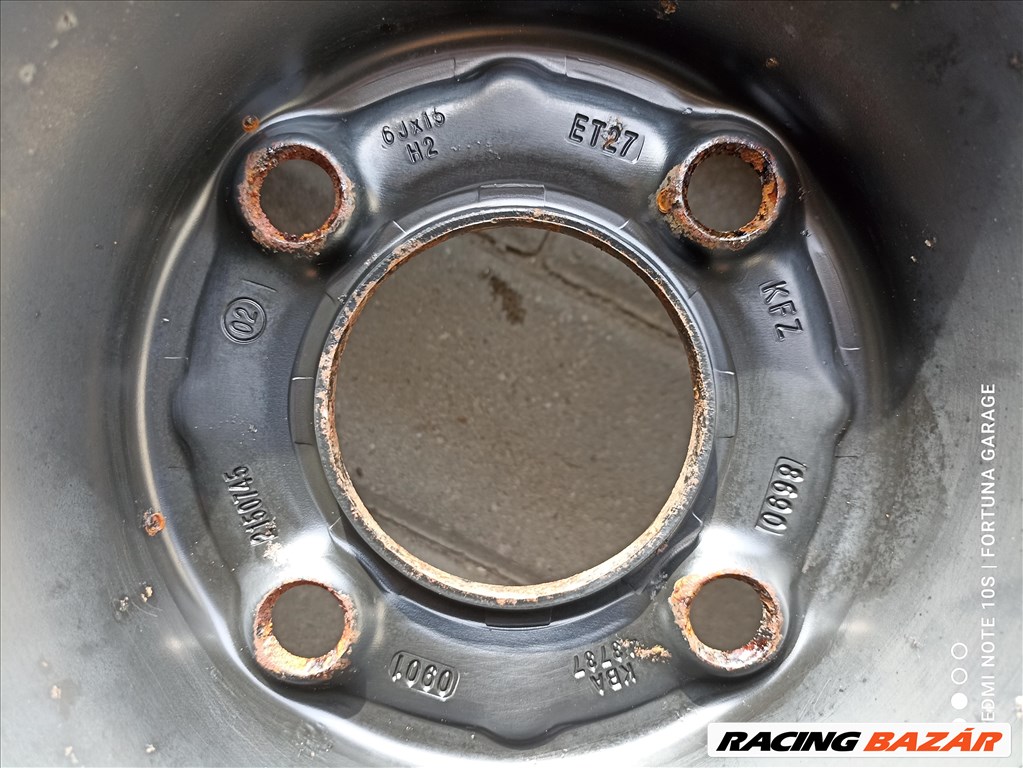 4x108 15" Citroen / Peugeot használt gyári lemezfelni garnitúra (R020) 8. kép