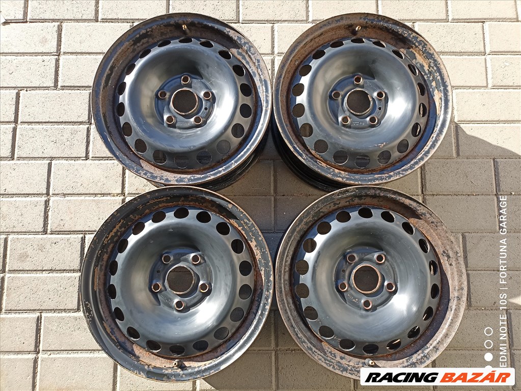 5x112 15" Volkswagen használt lemezfelni garnitúra (R024) 1. kép
