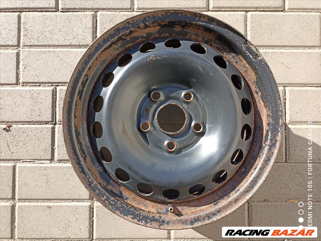 5x112 15" Volkswagen használt lemezfelni garnitúra (R024) 4. kép