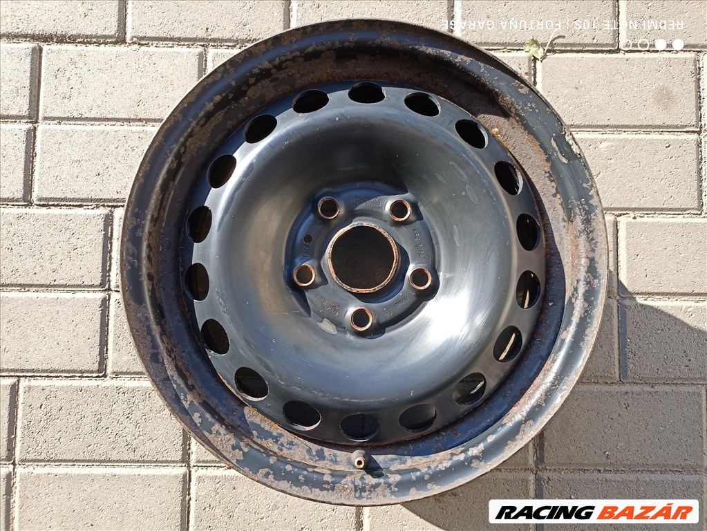 5x112 15" Volkswagen használt lemezfelni garnitúra (R024) 5. kép