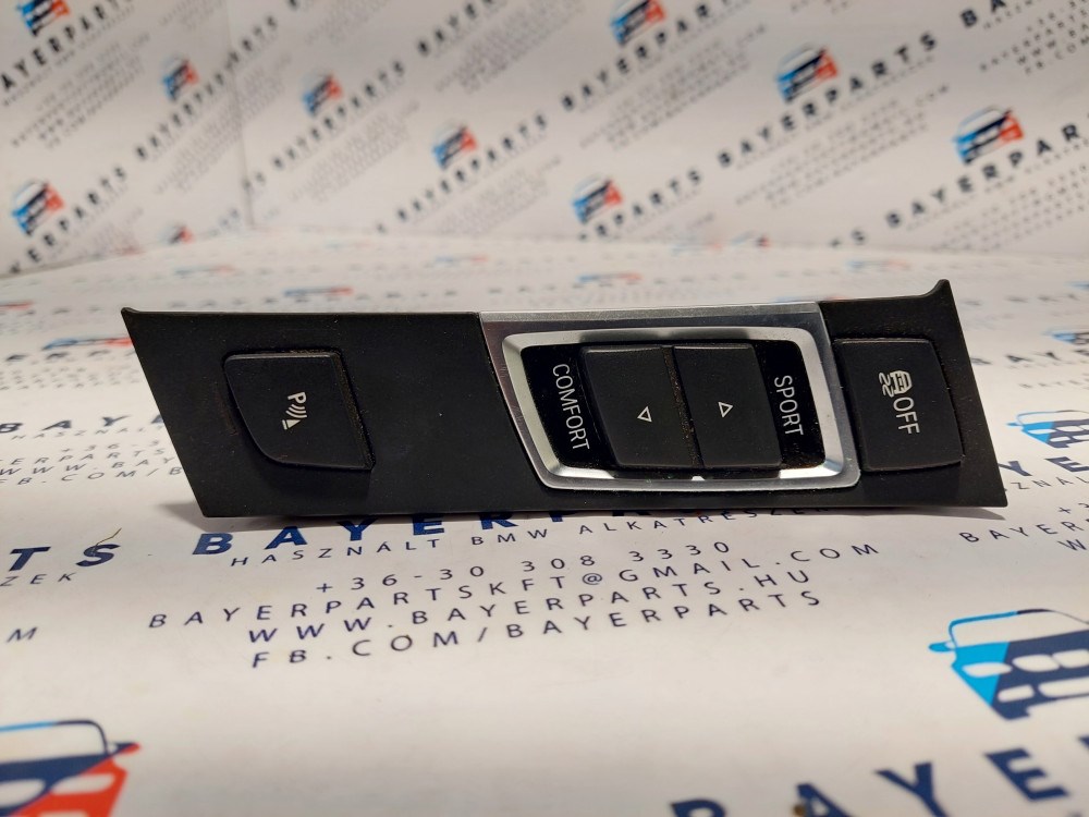 BMW F10 F11 F12 F13 középkonzol PDC kapcsoló panel - jobbkormányos 1. kép