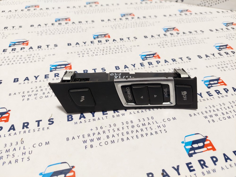 BMW F10 F11 F12 F13 középkonzol PDC kapcsoló panel - jobbkormányos 2. kép
