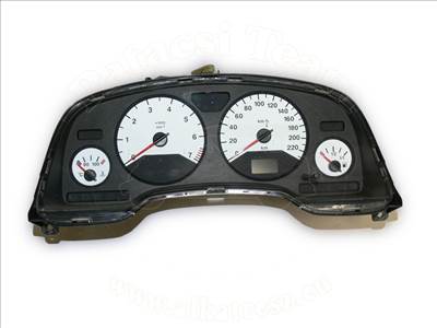 Opel Zafira A 1998-2005 - műszeregység, fehér számlapokkal, km/h, VDO, (x/z)16,18(se/xe/xe1/xel/yng), 00-, jelölés: GK