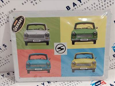 Trabant Trabi - fémplakát fém tábla (20x15cm)