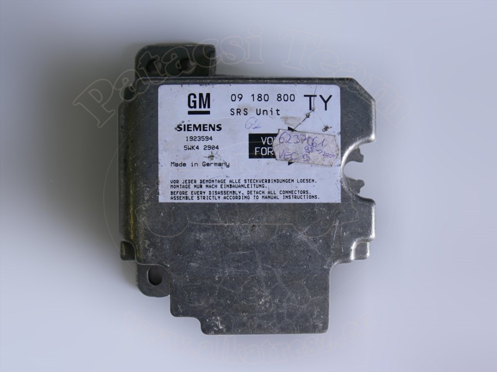 Opel Vectra B/2 1999-2001 - vezérlőegység, légzsák, kivéve ONSTAR, jelölés: TY  1. kép