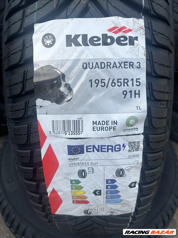 4db 195/65×15″ Kleber 4 évszakos új gumiabroncs. (3562248) 2. kép