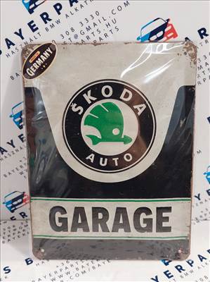 Skoda Garage - fémplakát fém tábla (15x20cm)