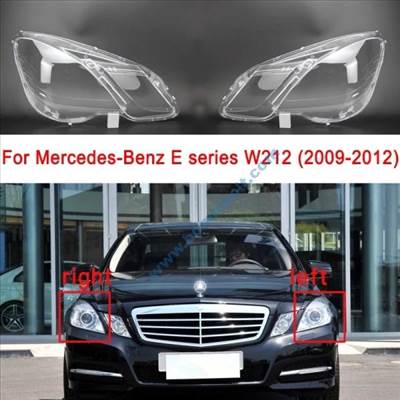 Mercedes W212 E-Class lámpabúra, fényszóró búra 2009-2013 Pár (jobb-bal oldal)
