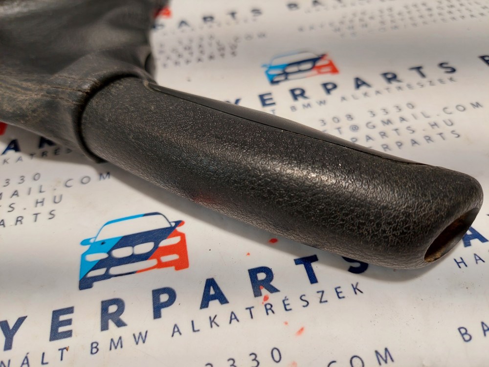 BMW E46 fekete bõr kézifék szoknya zsák markolat 3. kép