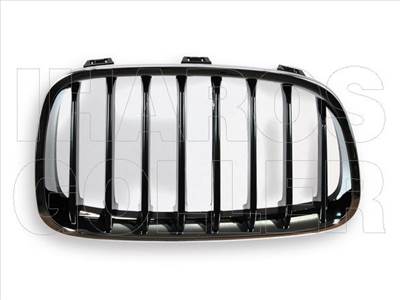 BMW 1 2011-2014 F20/F21 - Hűtődíszrács jobb, fekete-króm (SPORT)