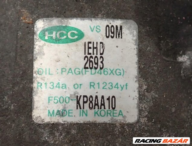 Hyundai i20 I (PB) 1.25i G4LA klímakompresszor  f500kp8aa10 2. kép