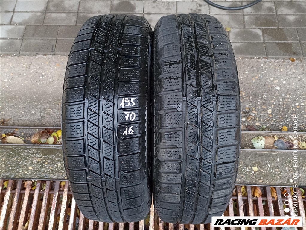 195/70 R16" Continental használt téli gumik 1. kép