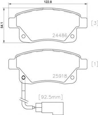 BREMBO P 24 066 - fékbetét BYD FORD FORD (JMC) FORD AUSTRALIA