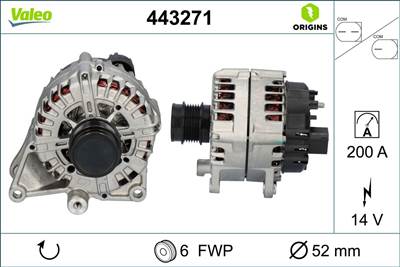 generátor VALEO 443271 for MERCEDES-BENZ, BEIJING BENZ