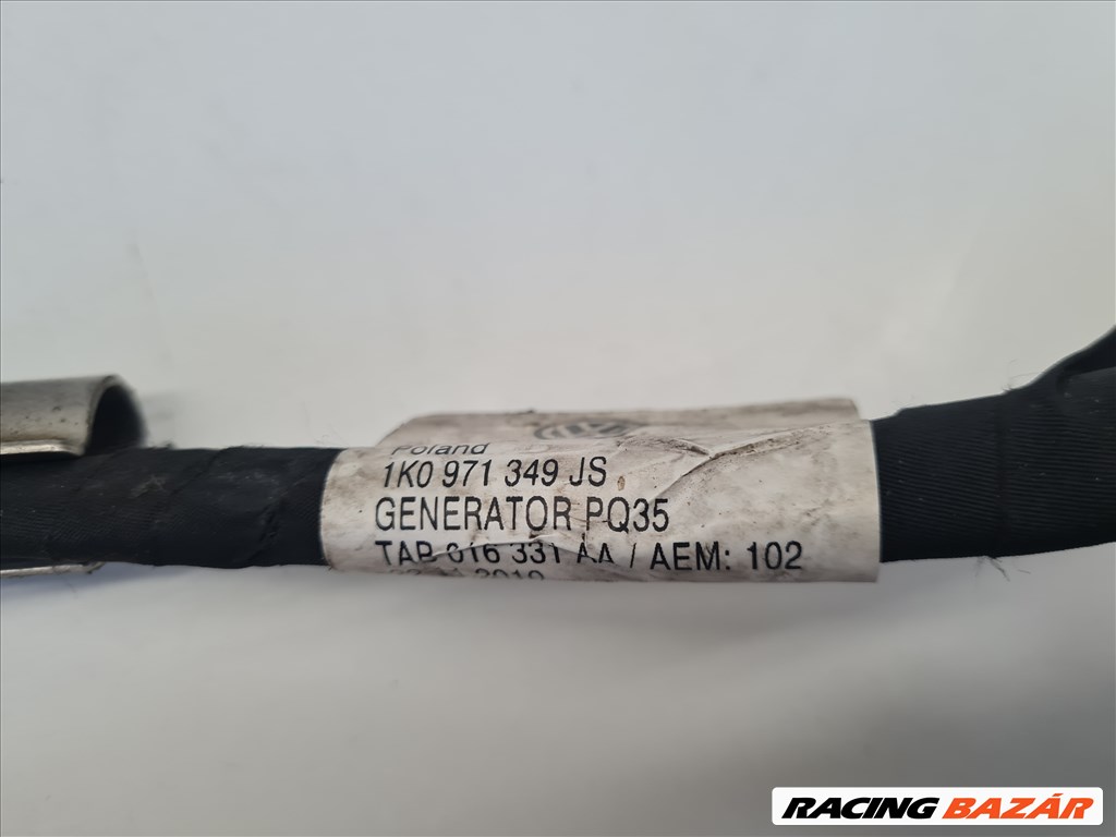 Volkswagen Golf VI generátor kábelköteg 1k0971349js 5. kép