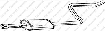 BOSAL 281-283 - középső kipufogó dob MITSUBISHI