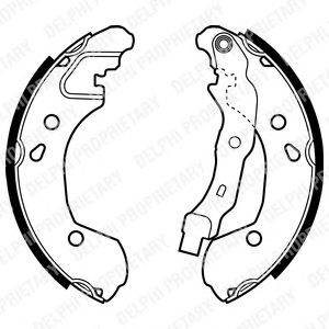 DELPHI LS1965 - fékpofakészlet NISSAN RENAULT