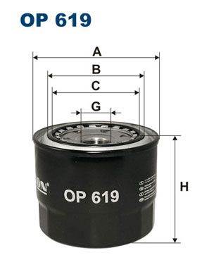 olajszűrő FILTRON OP 619 for TOYOTA