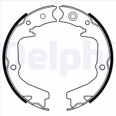 DELPHI LS2170 - kézifék fékpofakészlet SUBARU