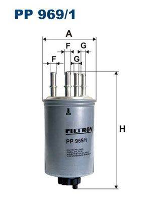 Üzemanyagszűrő FILTRON PP 969/1 for LAND ROVER